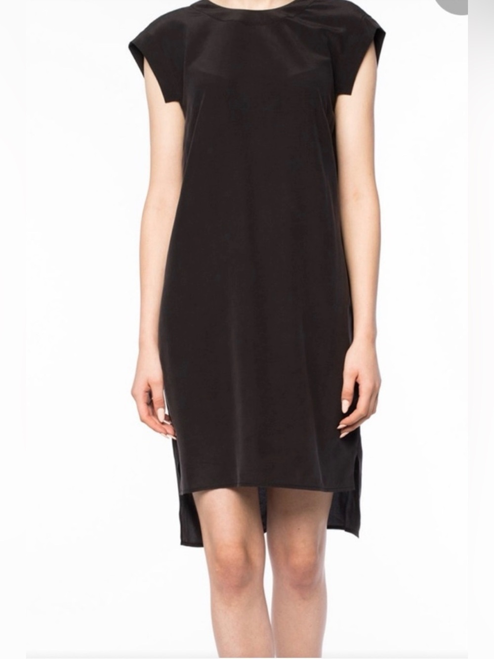 AllSaints Tonya Lew Silk Dress in black.